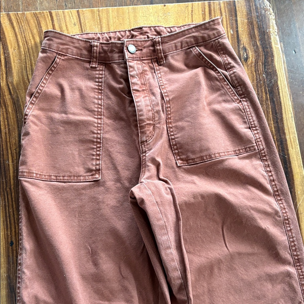 Universal Thread Women's Rust Wide-Leg Pants - Picture 2 of 5